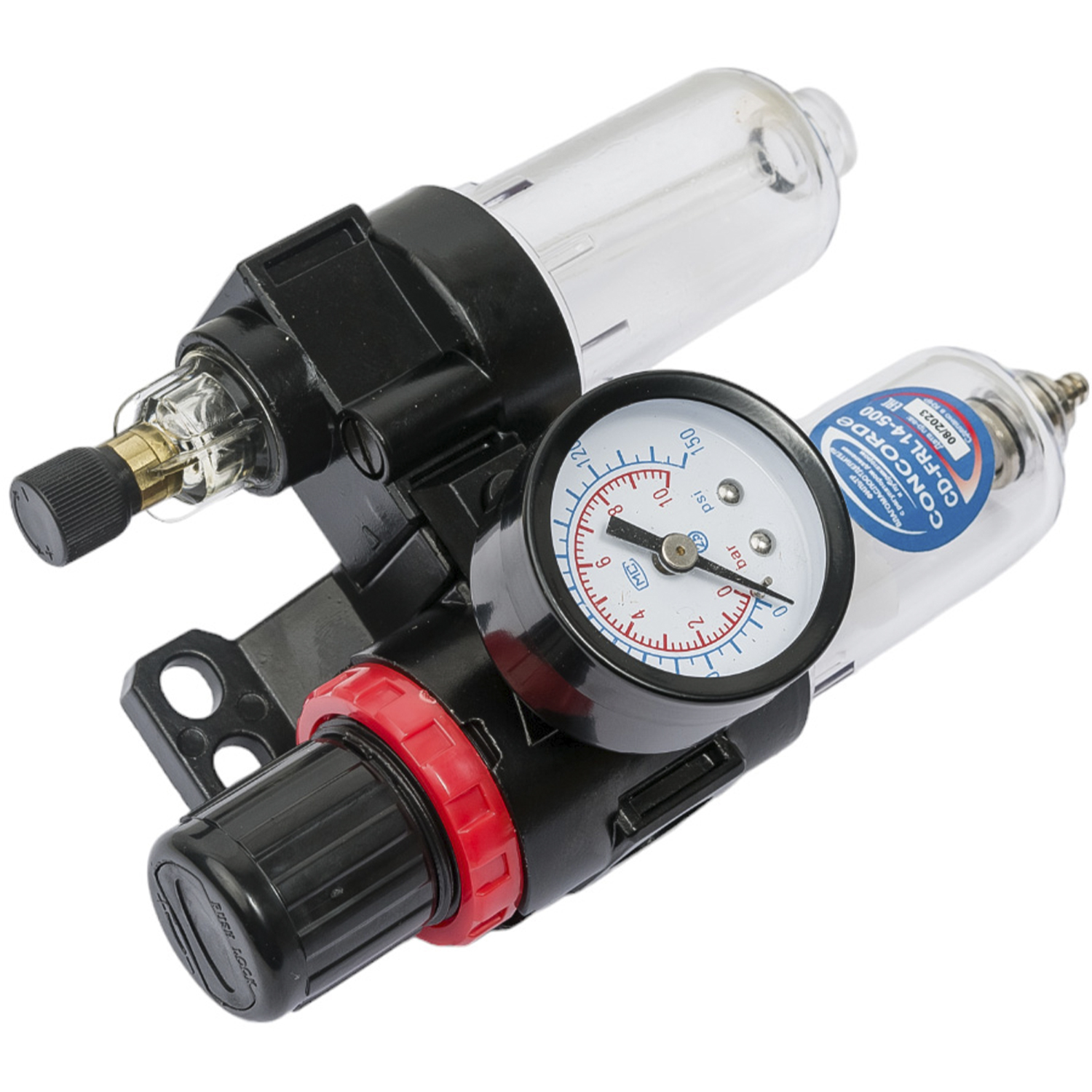 Фильтр влагомаслоотделитель с регулятором давления и лубрикатором Concorde CD-FRL14-500